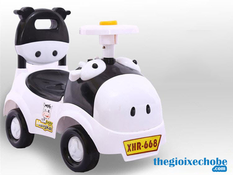 Xe chòi chân trẻ em HT-5517 màu trắng-đen
