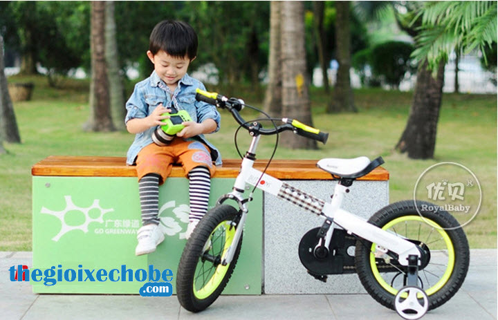 Xe đạp trẻ em RoyalBaby Buttons RB-15 vành màu vàng