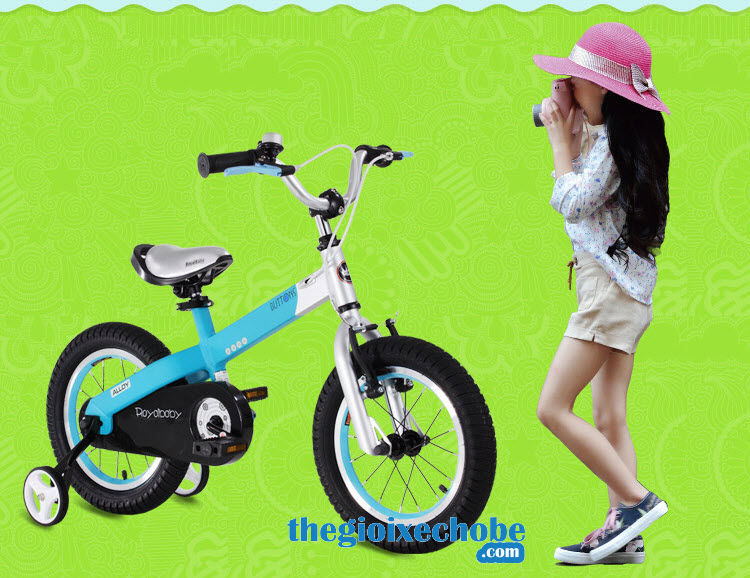 Xe đạp trẻ em RoyalBaby Buttons Aluminum Rb-16 màu xanh dương