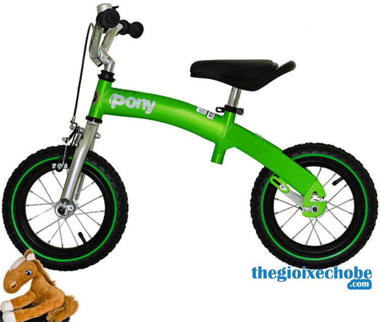 Xe đạp trẻ em RoyalBaby Pony B-4 có ba màu xanh lá cây