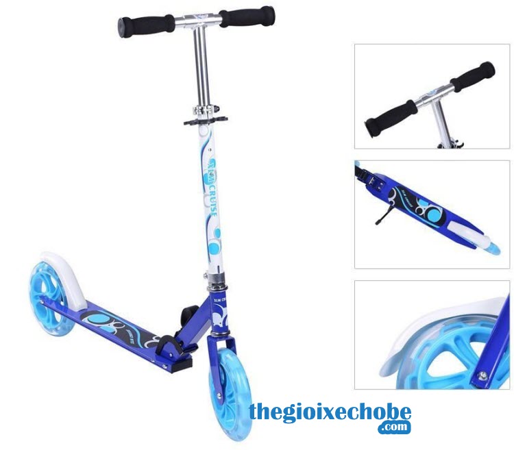 Xe trượt Scooter trẻ em -9028 màu xanh