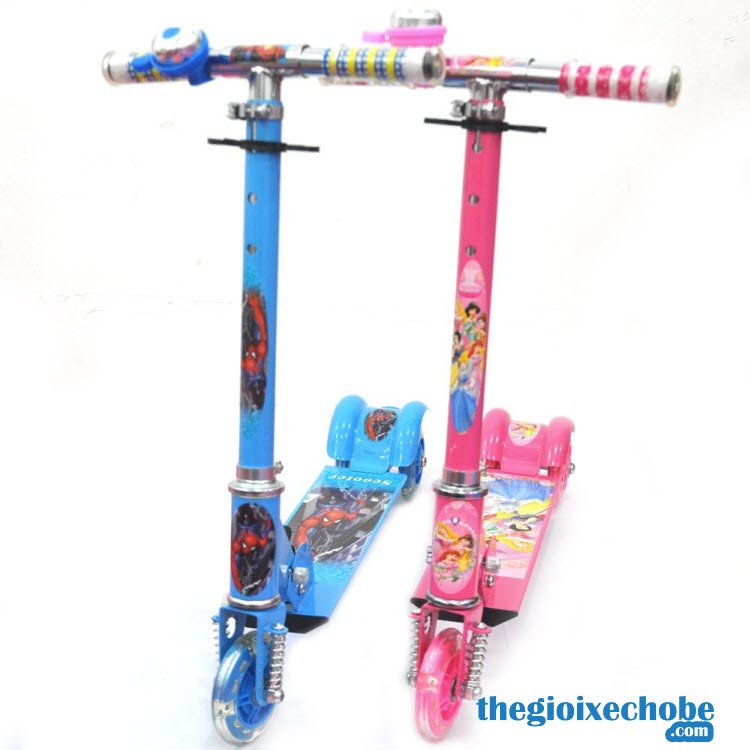 Xe trượt Scooter trẻ em SSWJ-09A có 2 màu xanh và hồng