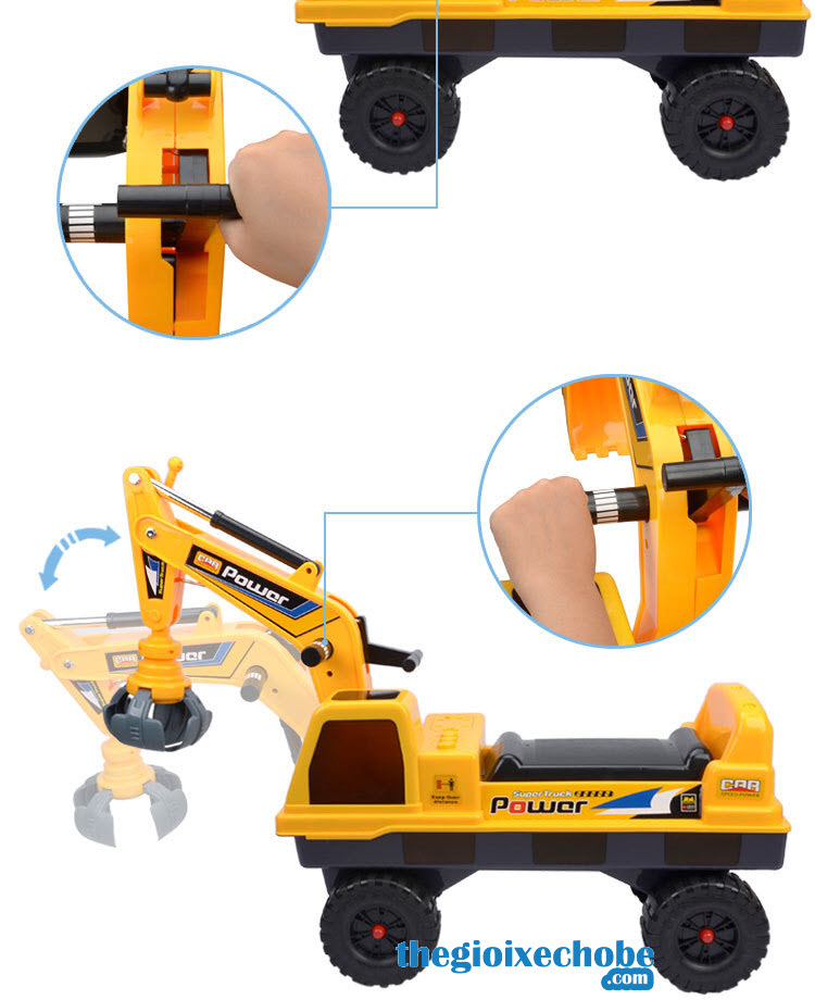 Xe máy xúc trẻ em 228 các bộ phận điều khiển xe