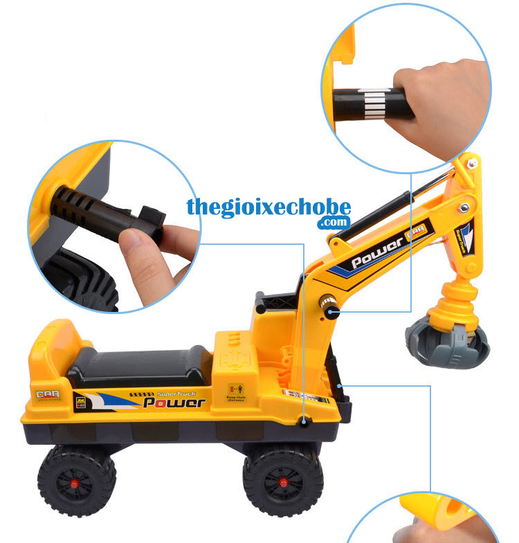 Xe máy xúc trẻ em 228 các bộ phận điều khiển xe