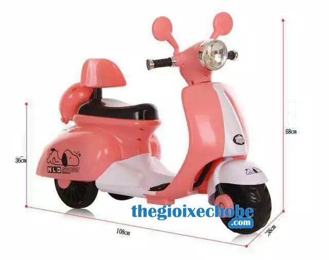 Kích thước của xe máy điện trẻ em Vespa NLD-3279