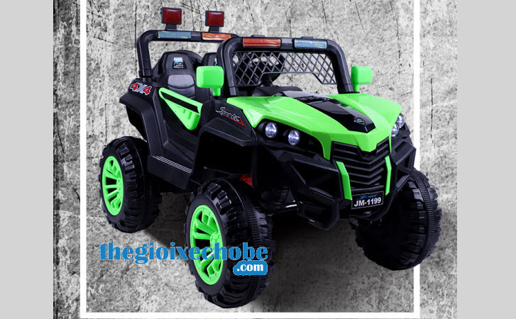 Xe ô tô điện trẻ em JM-1199 màu xanh lá cây