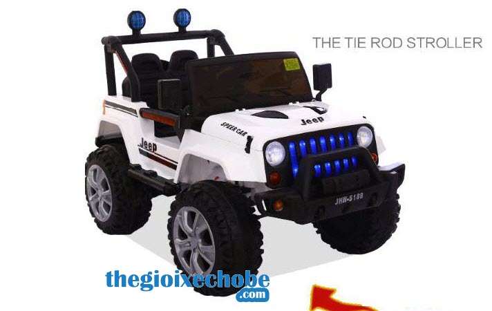 Xe ô tô điện trẻ em JHW-5188+ 4 động cơ màu trắng