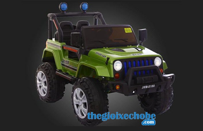 Xe ô tô điện trẻ em JHW-5188+ 4 động cơ màu xanh