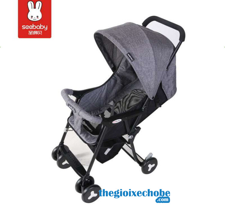 Xe đẩy cho bé Seebaby QQ2 màu ghi