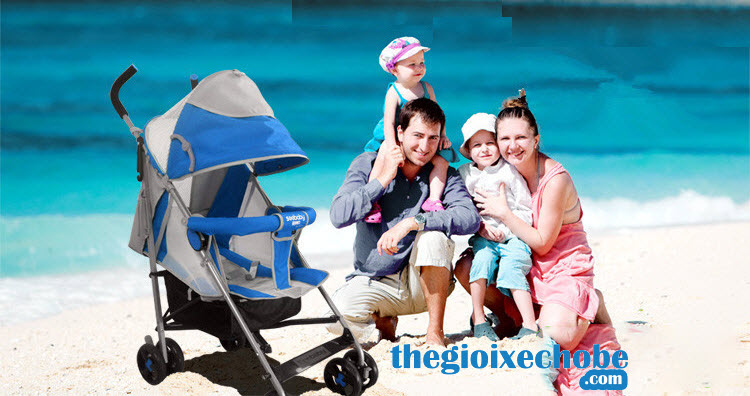 Xe đẩy cho bé Seebaby S02-1 dễ dàng di chuyển