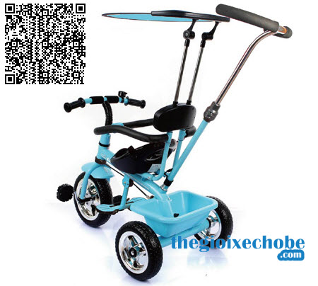 Xe đạp 3 bánh trẻ em T301 màu xanh dương