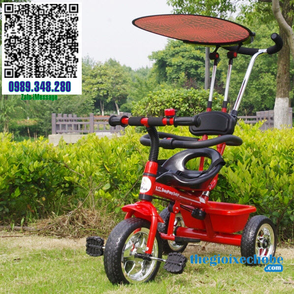 Xe đạp 3 bánh trẻ em T301 màu đỏ