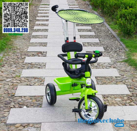 Xe đạp 3 bánh trẻ em T301 màu cốm