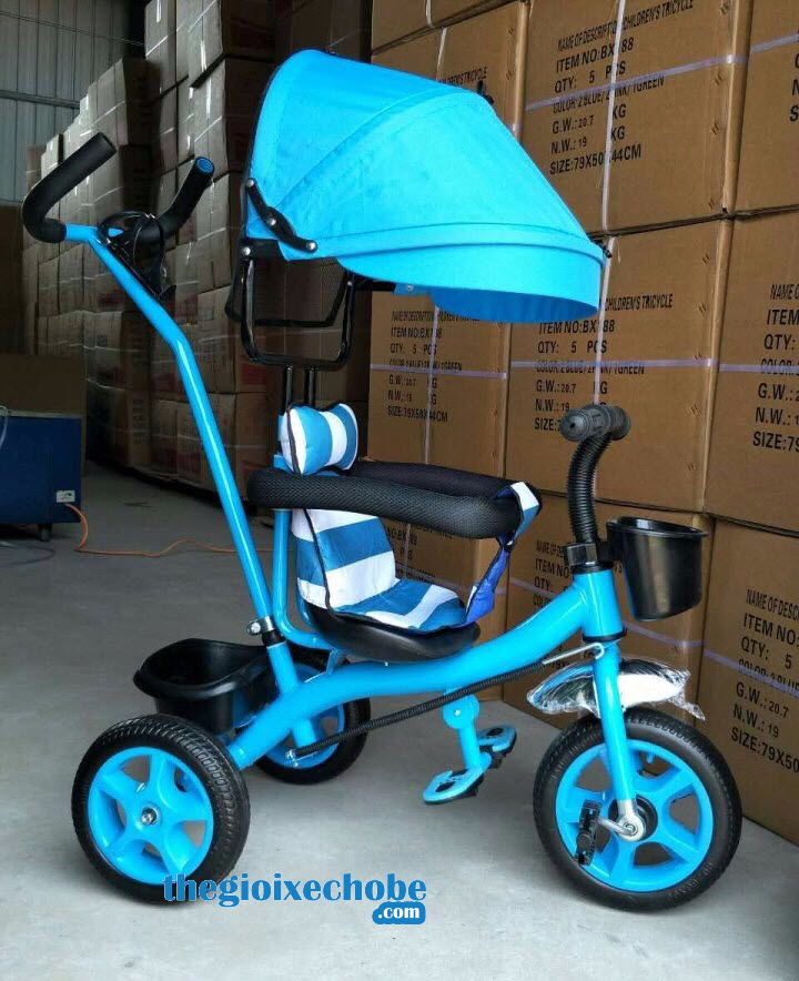 Xe 3 bánh trẻ em 6666 màu xanh