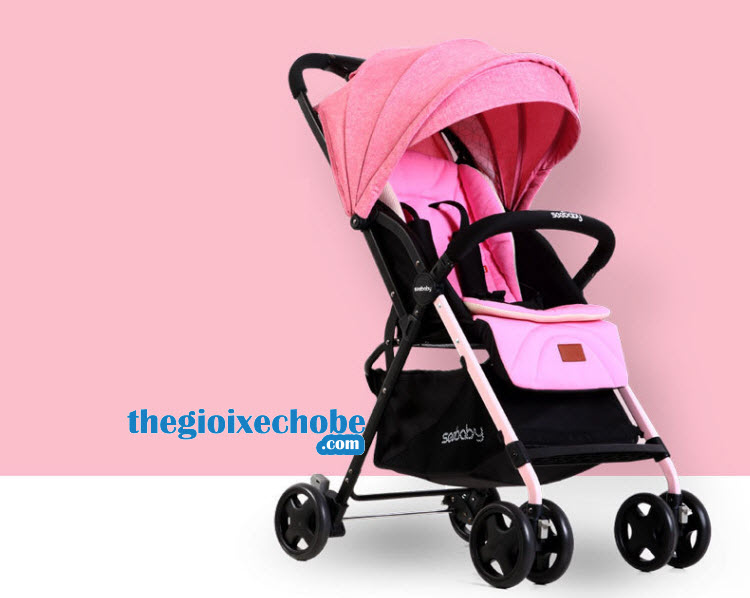Xe đẩy cho bé Seebaby T04 màu hồng