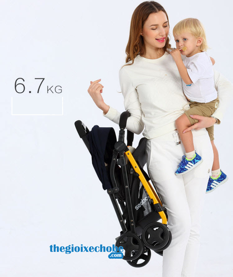 Xe đẩy cho bé Seebaby T04 có trọng lượng siêu nhẹ