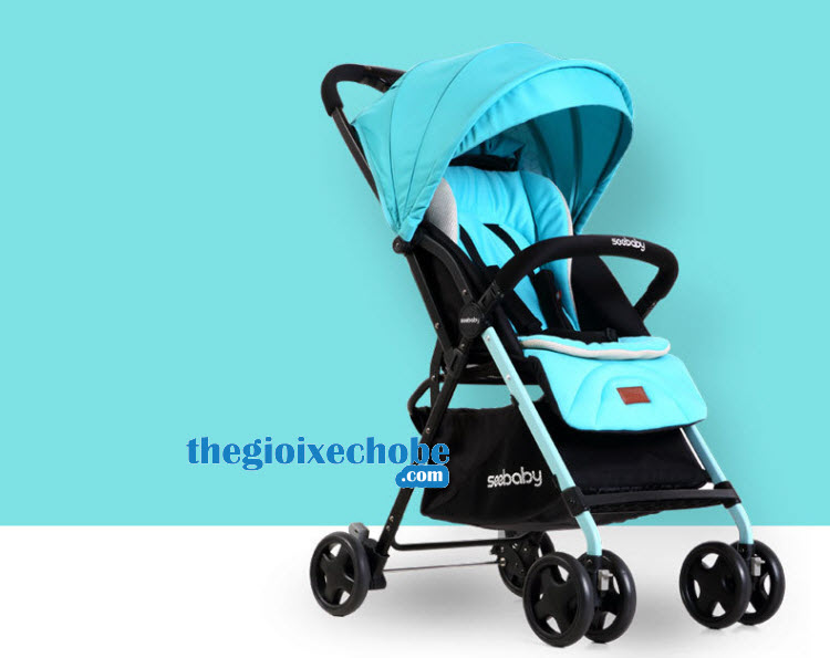 Xe đẩy cho bé Seebaby T04 màu xanh