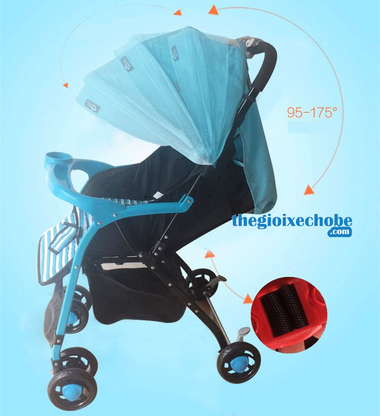 Xe đẩy trẻ em BLB-769 mái che có nhiều nấc điều chỉnh