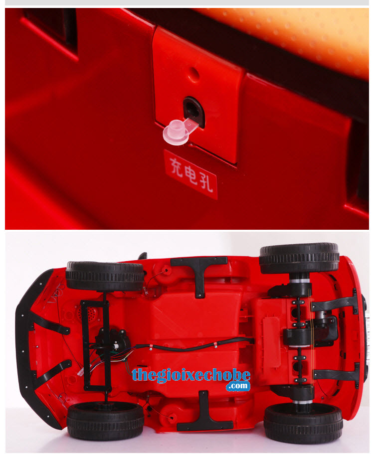 Các chi tiết xe ô tô điện trẻ em Audi AT-7568