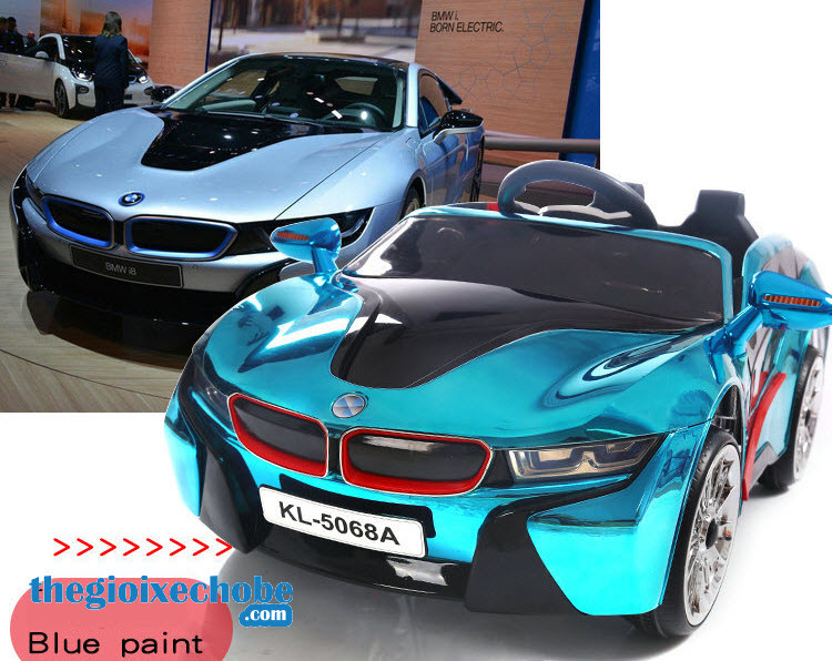 Xe ô tô điện trẻ em KL-5068 màu xanh