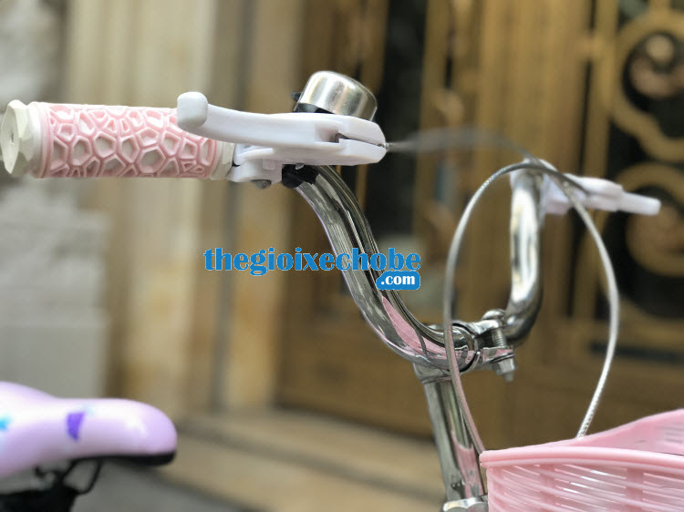 Xe đạp nàng tiên cá cho bé gái-158 tay lái mềm mại và hệ thống phanh an toàn