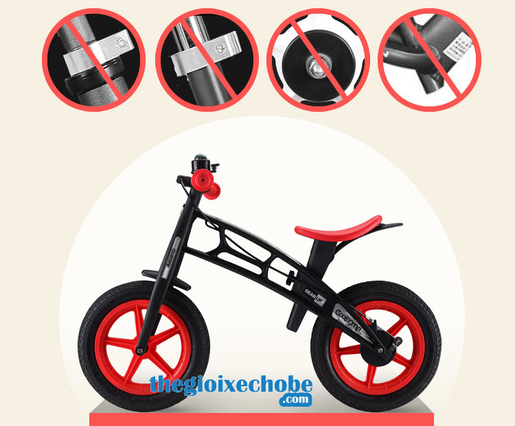 Xe thăng bằng cho bé 809 được thiết kế vô cùng chắc chắn