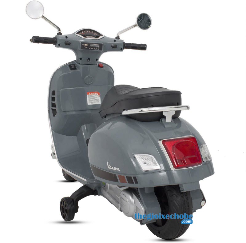 Xe mô tô điện trẻ em Vespa Q168 màu xám