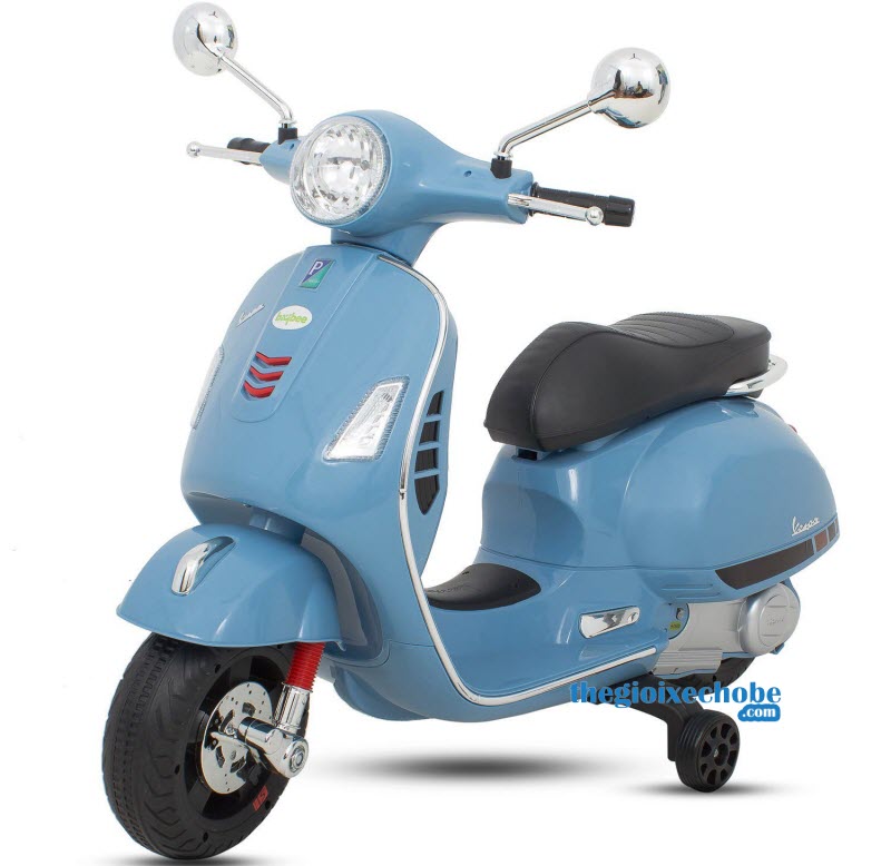 Xe mô tô điện trẻ em Vespa Q168 màu xanh