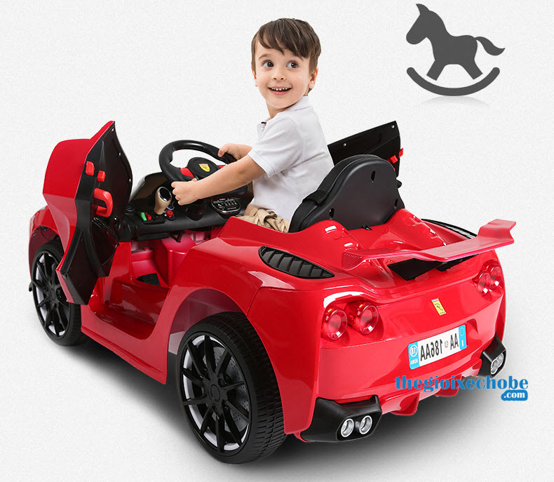 Xe hơi điện trẻ em Ferrari LYD-1806 màu đỏ