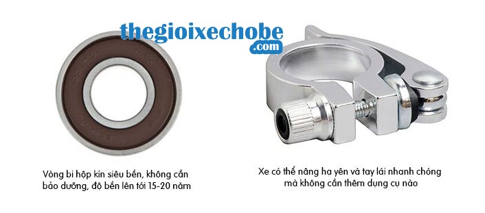 Xe thăng bằng cho bé Speedy S có thể nâng hạ yên xuống mà không cần dụng cụ nào Xe thăng bằng cho bé Speedy S có thể nâng hạ yên xuống mà không cần dụng cụ nào