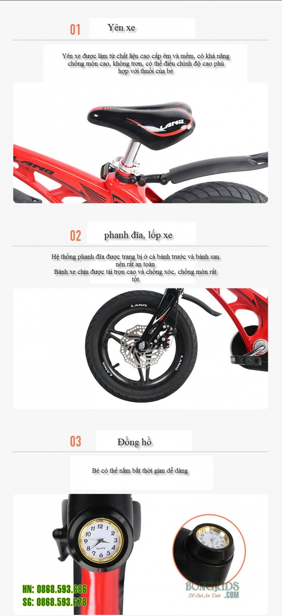 Bộ phận của xe đạp trẻ em LANQ 46 Bộ phận của xe đạp trẻ em LANQ 46