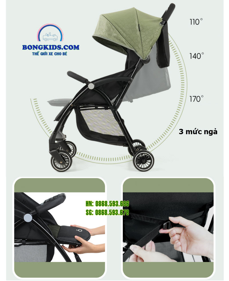 Chi tiết Xe đẩy cho bé Babaohao A10 Chi tiết Xe đẩy cho bé Babaohao A10