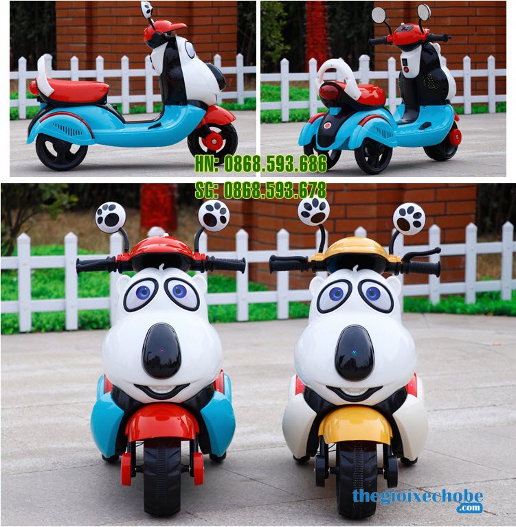 Xe môtô điện trẻ em Vespa HLM-5588 Xe môtô điện trẻ em Vespa HLM-5588