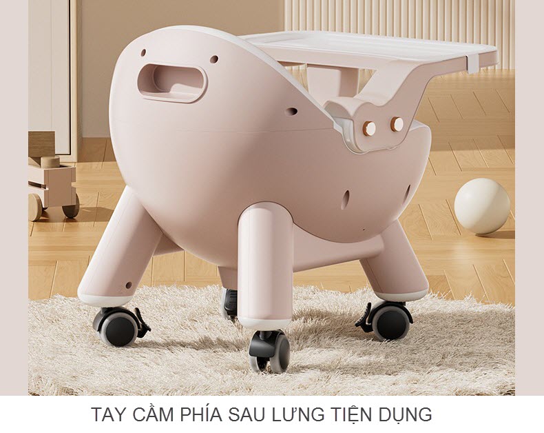 Ghế ăn dặm đa năng 3 in 1 cao cấp 616 cho bé 6-48 tháng