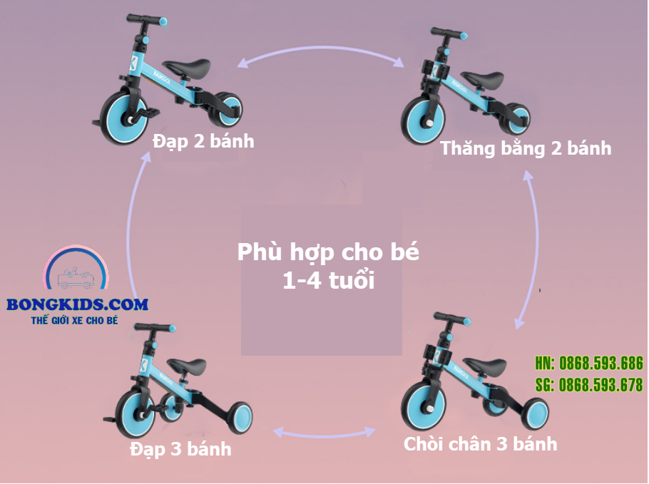 Xe đạp 3 bánh cho bé As006