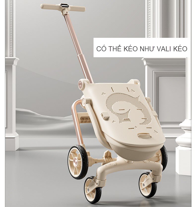 Xe đẩy Kaijieshi Q10 cao cấp, vừa nằm vừa ngồi cho bé sơ sinh - 6 tuổi