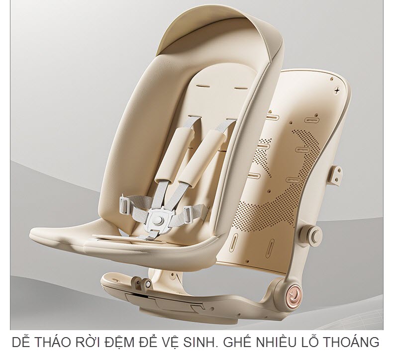 Xe đẩy Kaijieshi Q10 cao cấp, vừa nằm vừa ngồi cho bé sơ sinh - 6 tuổi