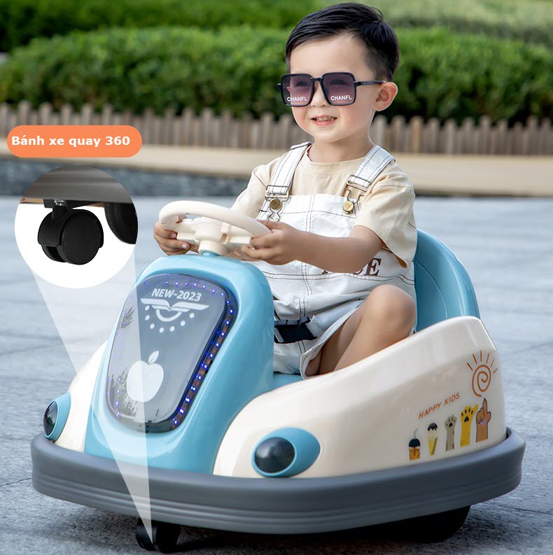 Xe điện đụng xoay 360 cho bé 1-6 tuổi