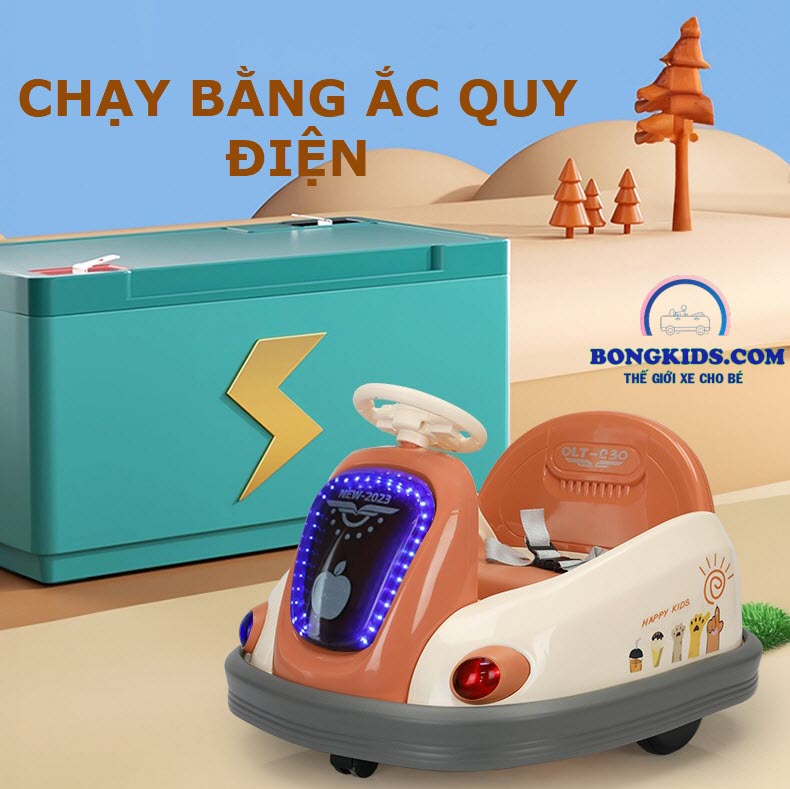 Xe điện đụng xoay 360 cho bé 1-6 tuổi