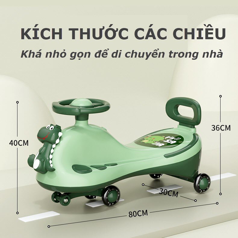 Xe lắc khủng long cho bé