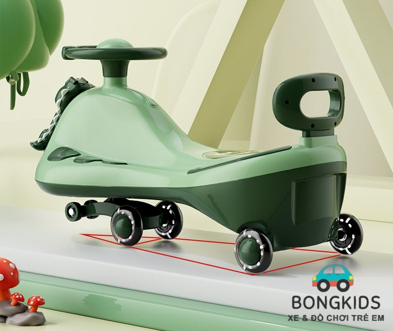 Xe lắc khủng long cho bé