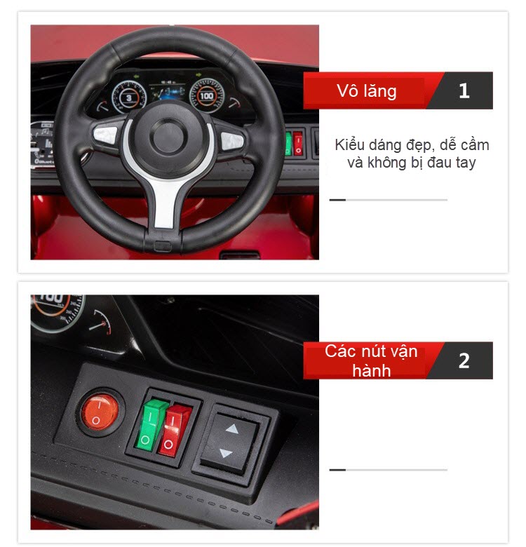 Xe ô tô điện trẻ em 1 chỗ ngồi hzbb966