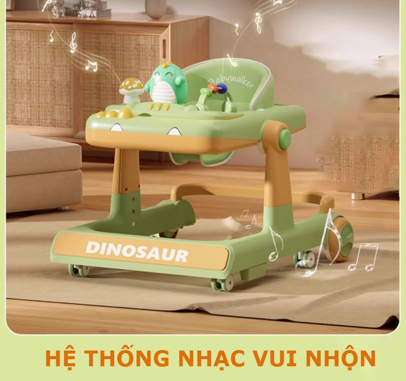 Xe tập đi chữ u cho bé 6-18 tháng Dinosaur