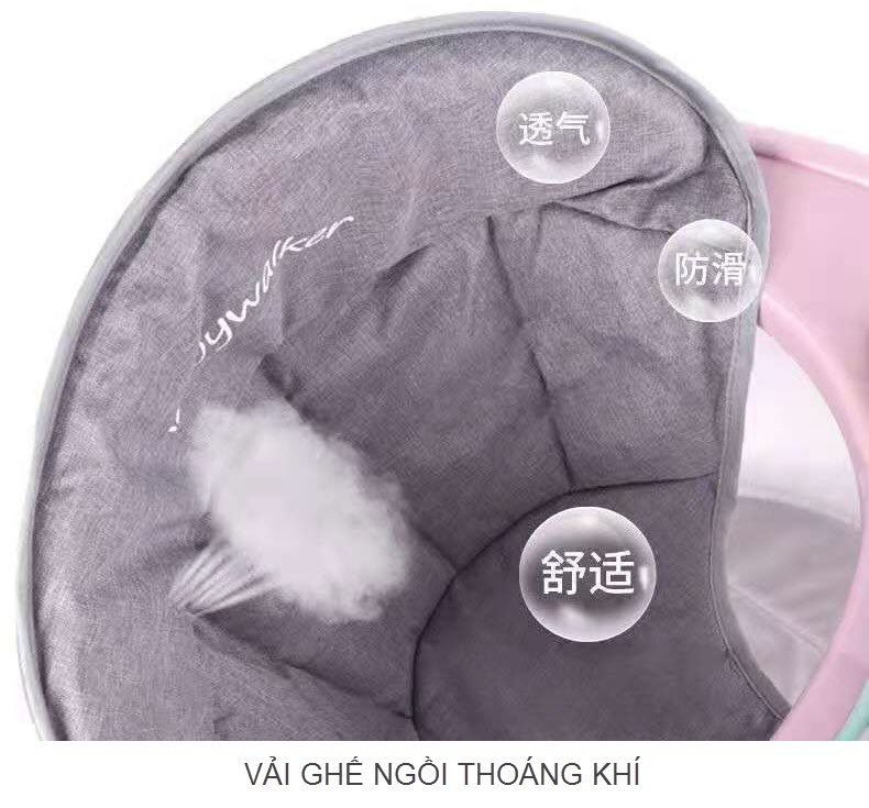 Xe tròn tập đi gập gọn 501 cho bé 6-18 tháng